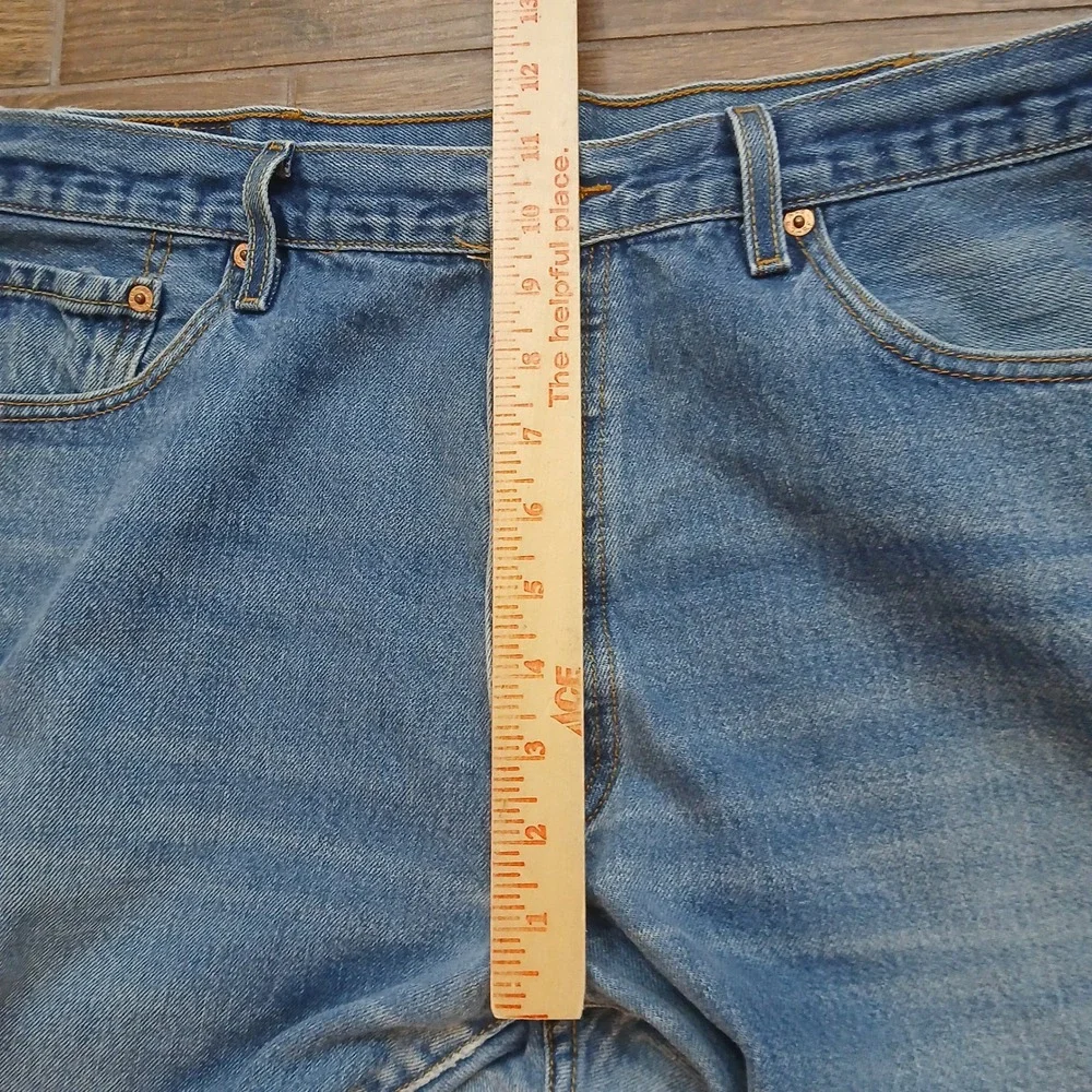Vintage Levi's 501 Jeans Men 40x34 (FITS 36x30) Blue Button Fly Straight Leg Y2K